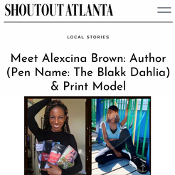 shoutout atlanta magazine, interview, alexcina brown, black authors, romance books, risk taking, black writers